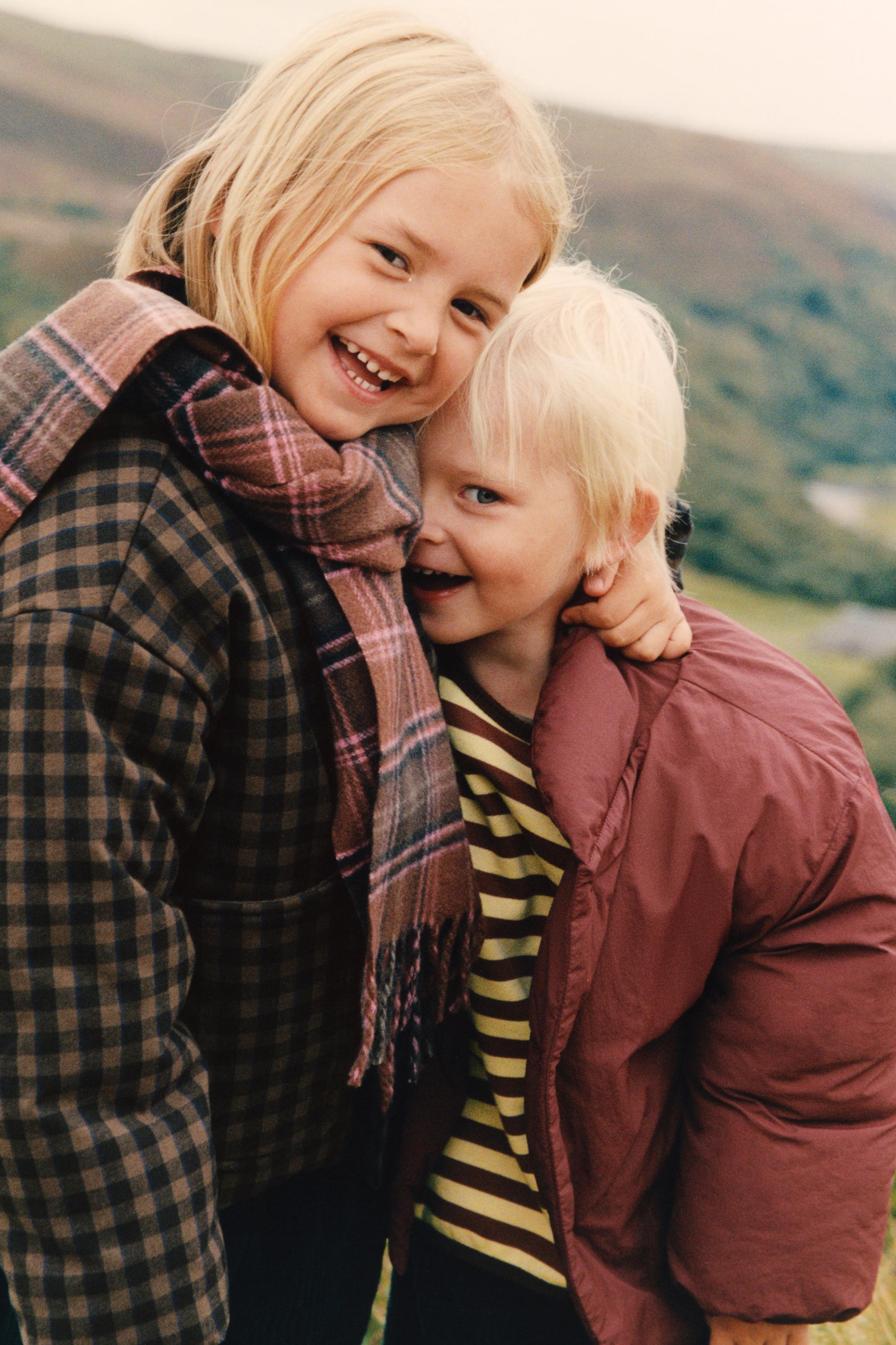 ZARA TIMELESS - PLAID QUILTED COAT